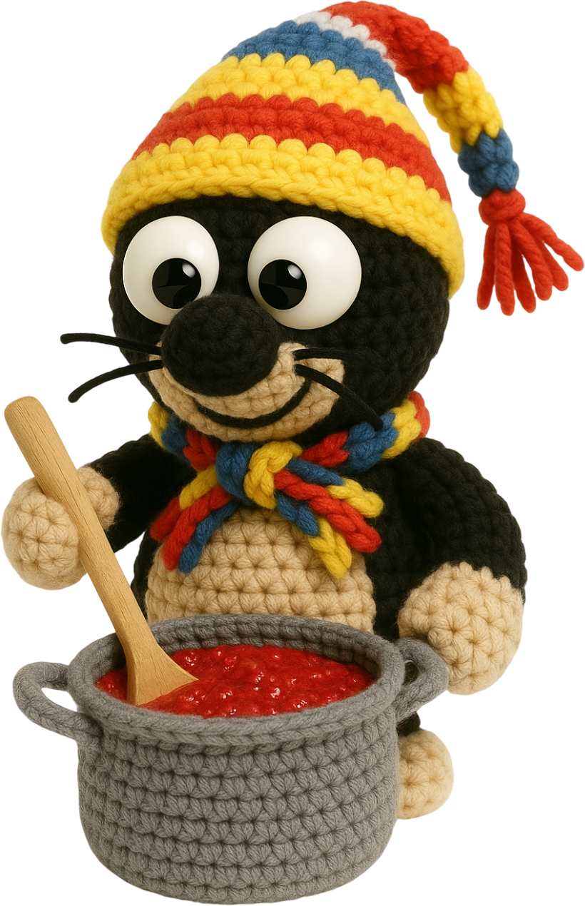 Mucci kocht Marmelade ein